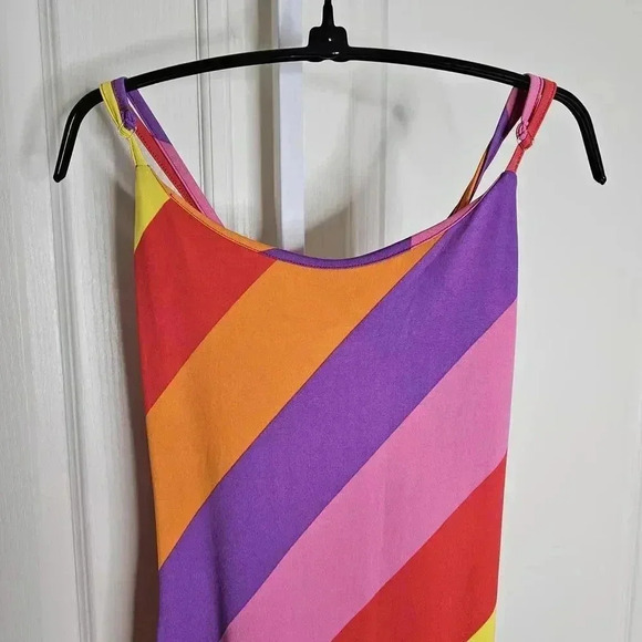 Vibrant Striped Maxi Dress - Colorful Summer Fashion - Picture 2 of 7